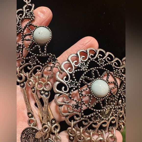 Vintage Middle Easter Tribal Coin Necklace - Picture 2 of 4